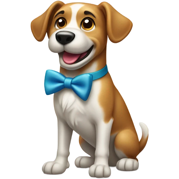 Dog doing the tango emoji