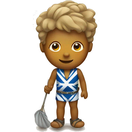 Scotland on beach holiday  emoji