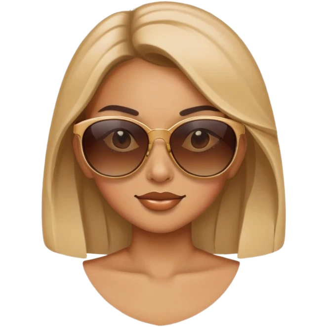 girl with  sunglasses emoji