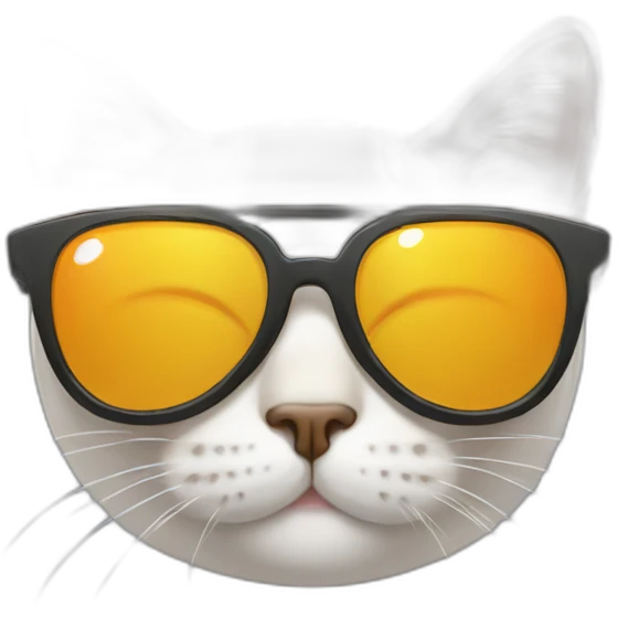 cat with sunglass emoji