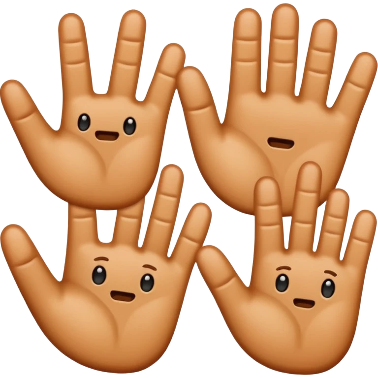 Four fingers emoji