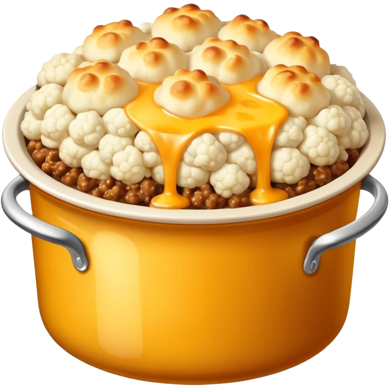 cheesey ground beef and cauliflower casserole emoji