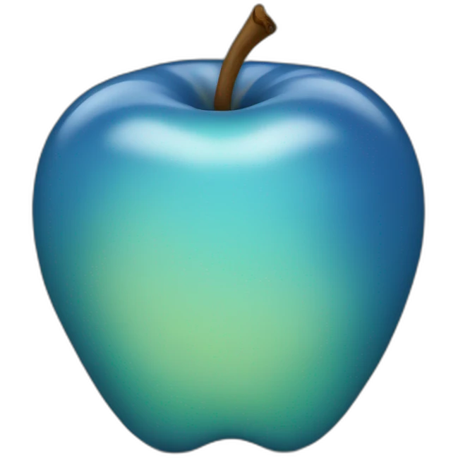 Blue Apple emoji