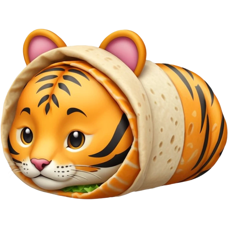 Sexy tiger burrito emoji