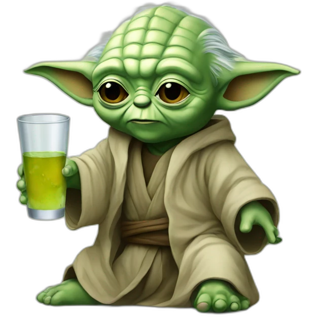 yoda drink vodka emoji