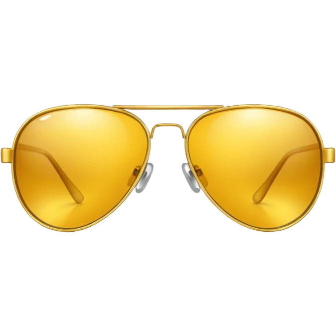 golden-yellow aviator Glasses emoji