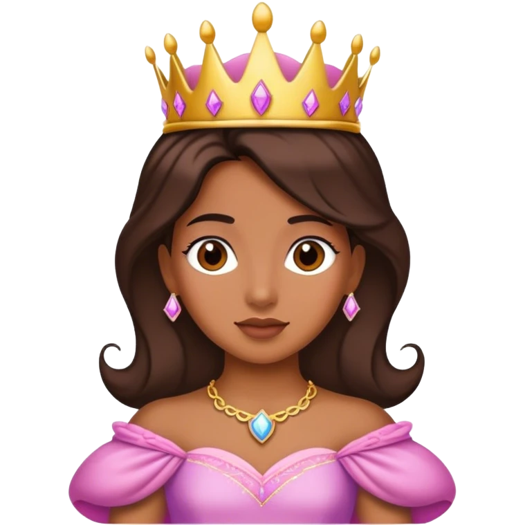 Latino dressed a princess emoji