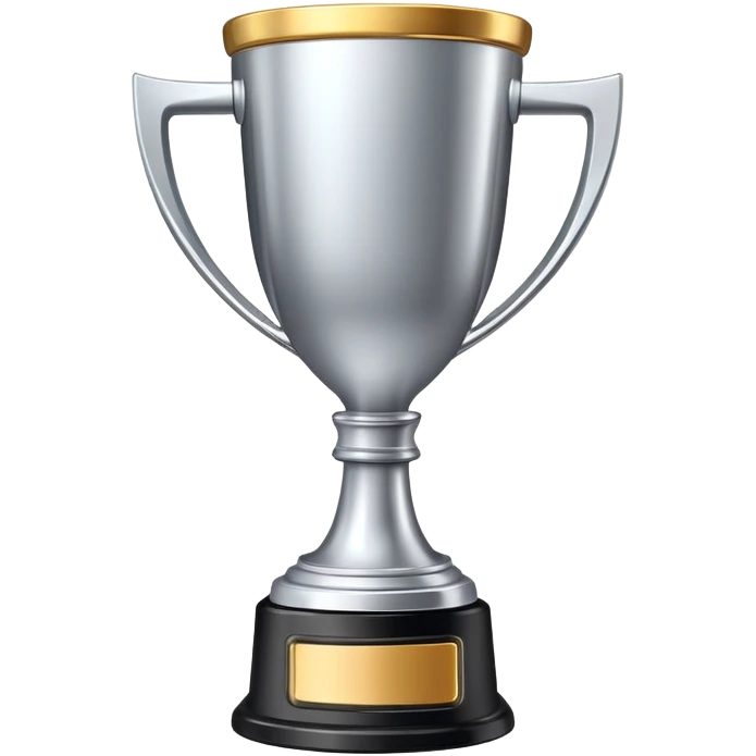 A futuristic trophy cup emoji