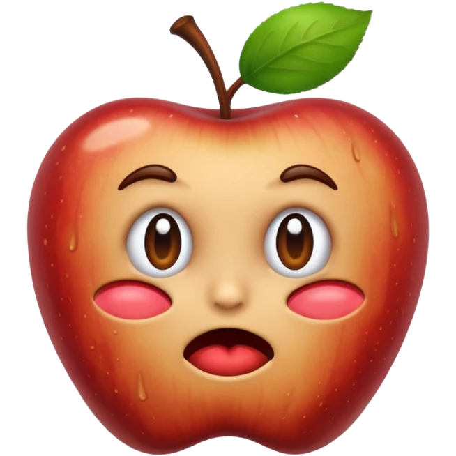 Spoiled apple emoji