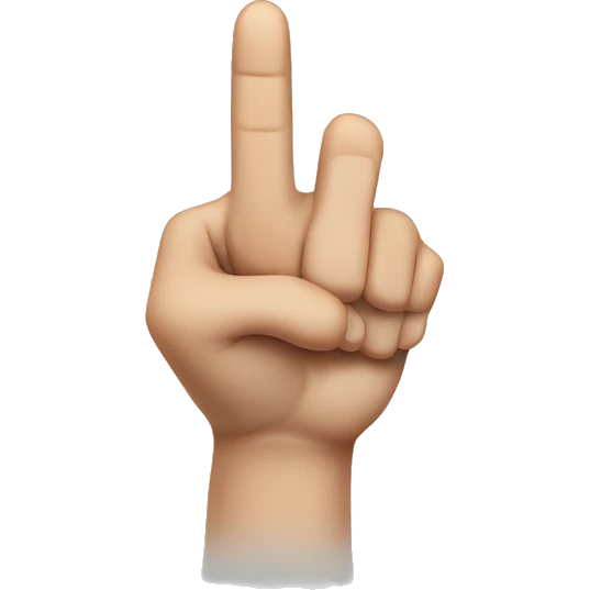 backhand index finger emoji