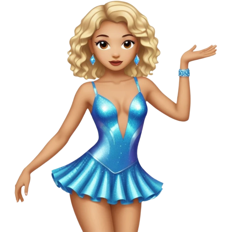 Light skin sexy dancer lying on stage emoji