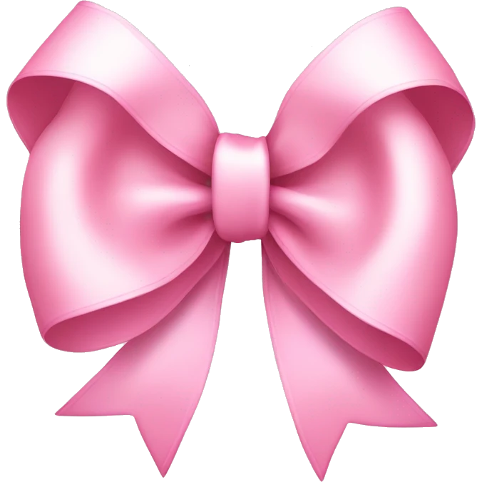 light pink ribbon bow emoji
