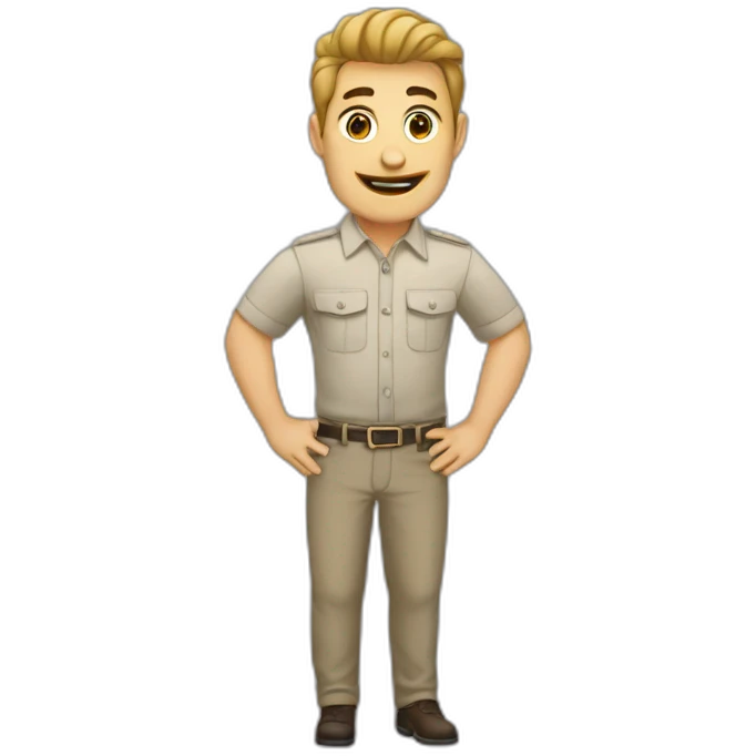 бородатий мужчина с ноутбуком в ругах emoji