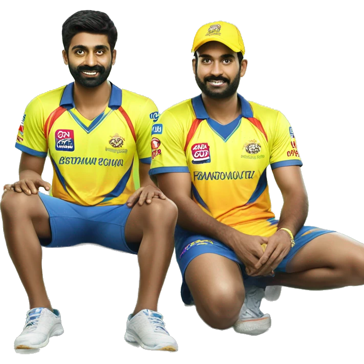 Ruturaj  gaikwad in csk jersey  emoji