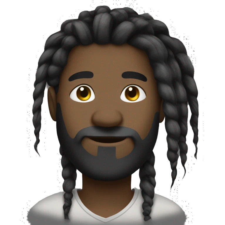 nonchallant dreadhead really black emoji