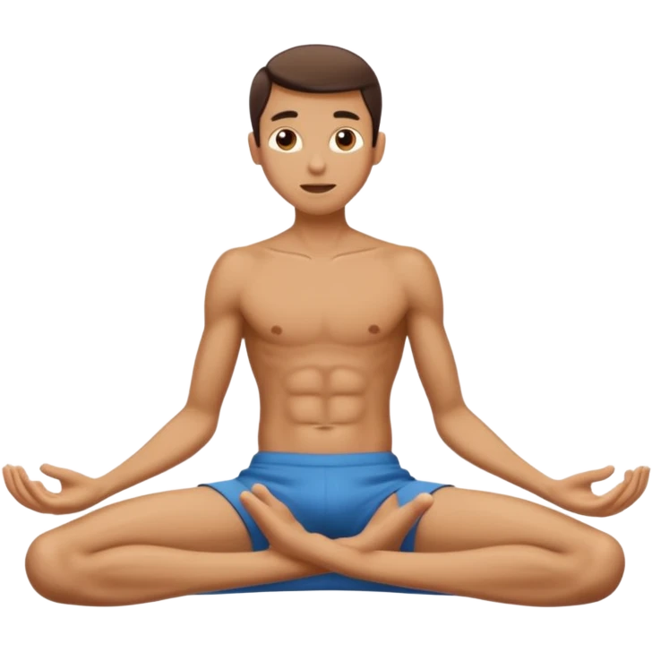person with a skinny build doing a situp emoji