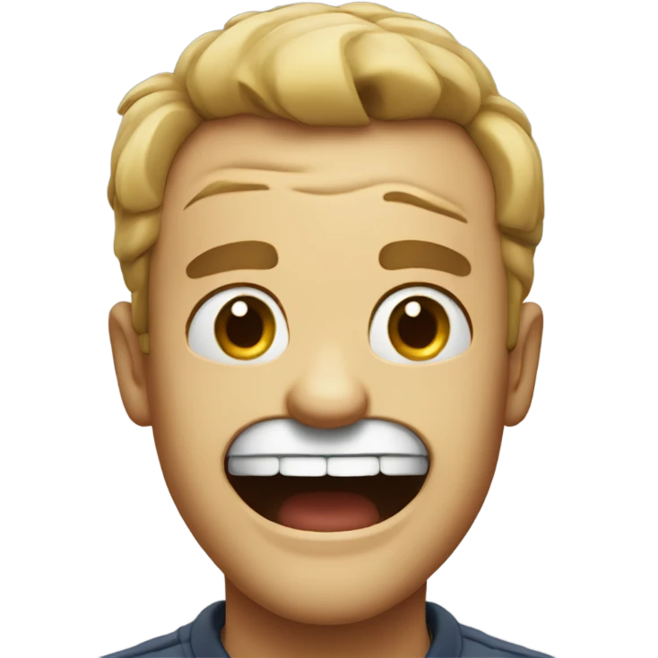 Mad grin emoji