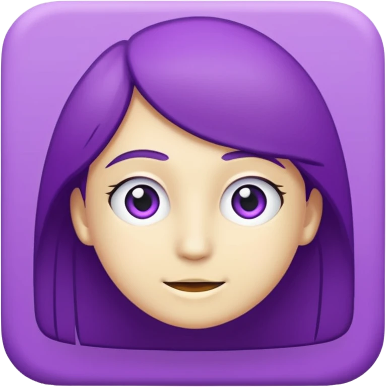 
purple and cian correct emoji