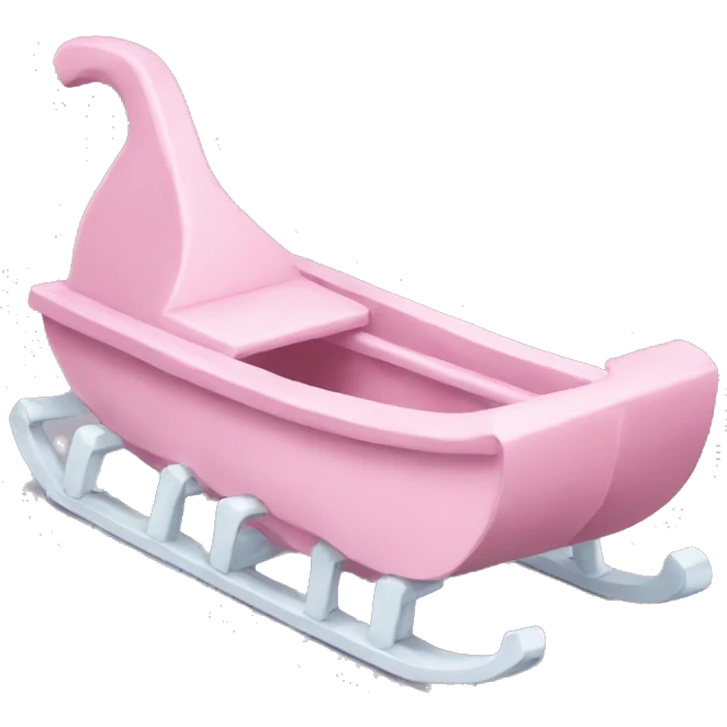 pastel pink sledge emoji