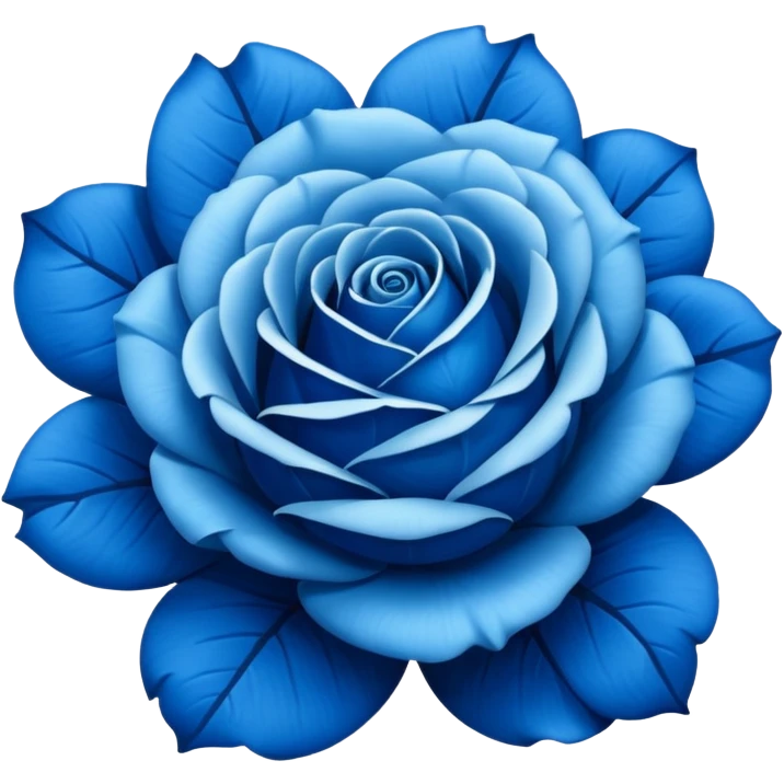 Rosa azul emoji