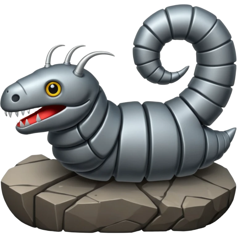 Armored worm emoji