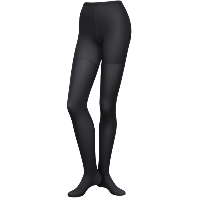 Black opaque tights folded neatly emoji