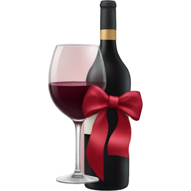 Red Wine bow emoji