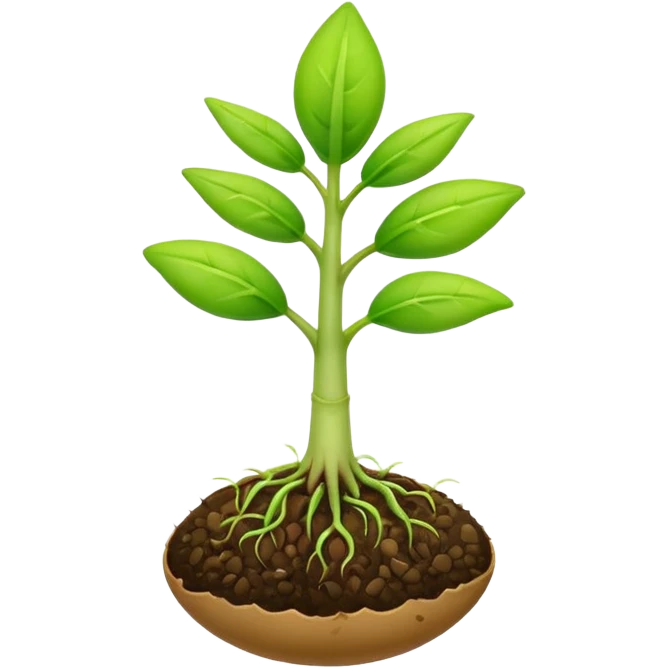 growing emoji, eager to learn more and happy, happy seed germinating emoji