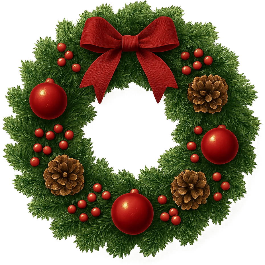 christmas wreath remove background emoji