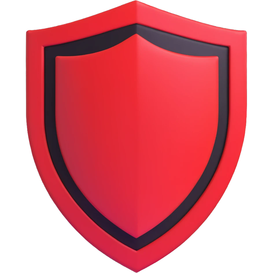 red shield emoji