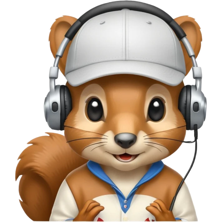 squirrel DJ emoji