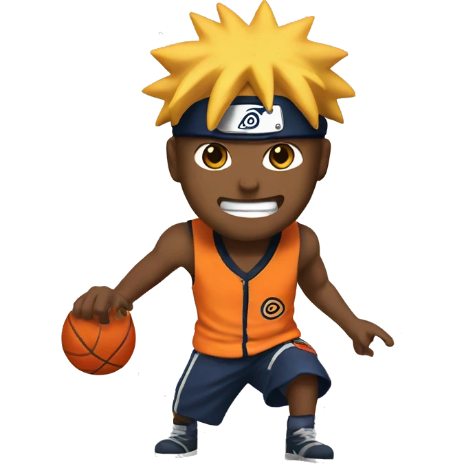 naruto playing basket ball emoji