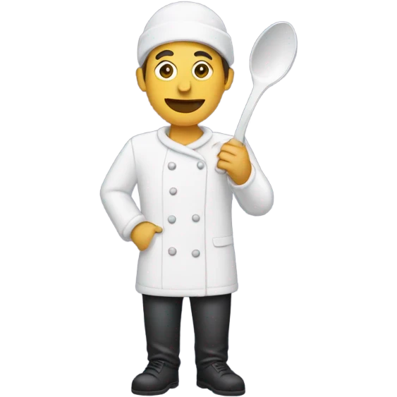 Person with a spoon full of powder emoji