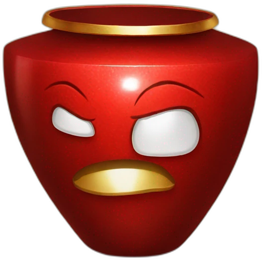 One ruby gem on gold pot emoji