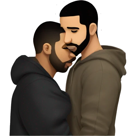 Drake kissing drake emoji