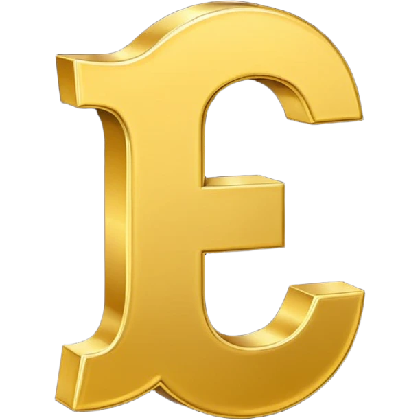 Symbole de currency en or en forme de lettre F précise, seul, 3D, brillant, style emoji simple et lisible sur fond uni. pas une autre lettre

Fcoins emoji