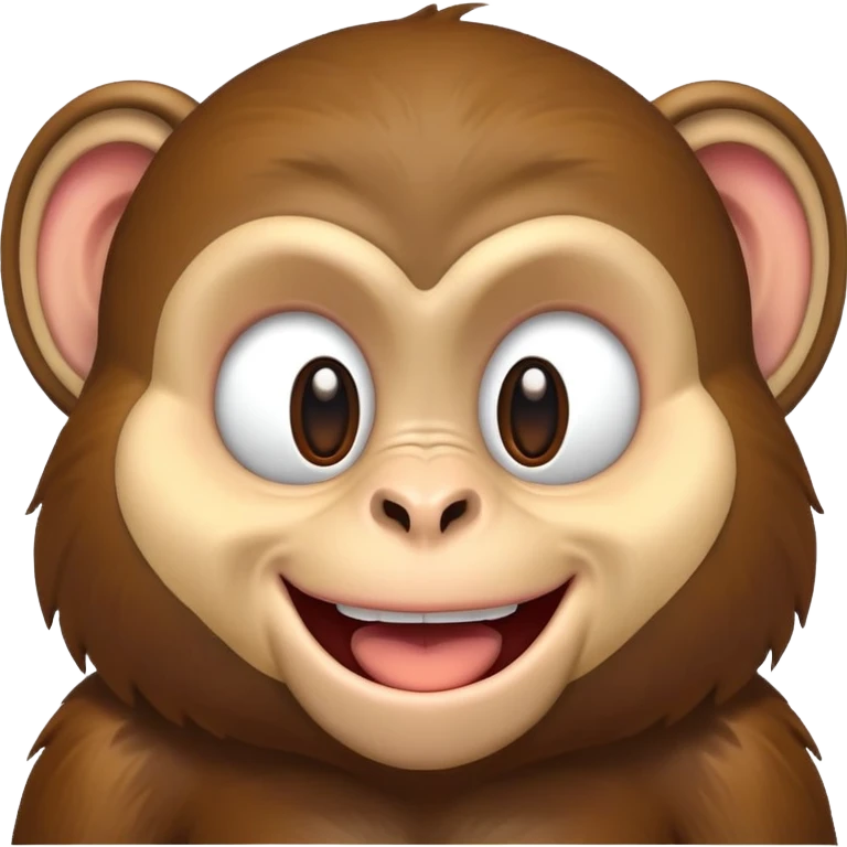cartoon monkey laughing emoji