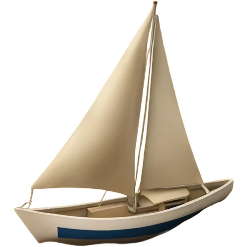 Sailboat on the sand emoji