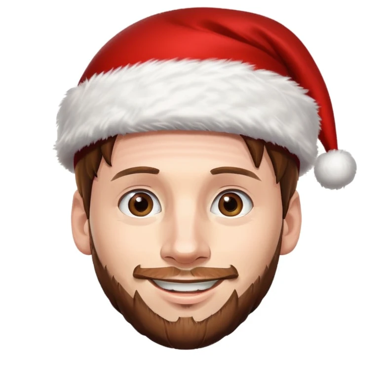 Messi con gora de navidad  emoji