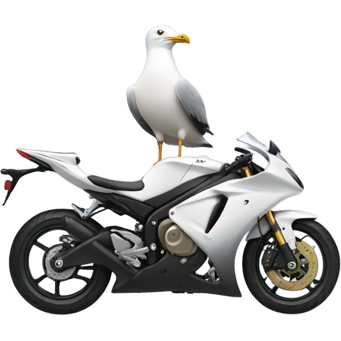 Seagull with a Yamaha emoji