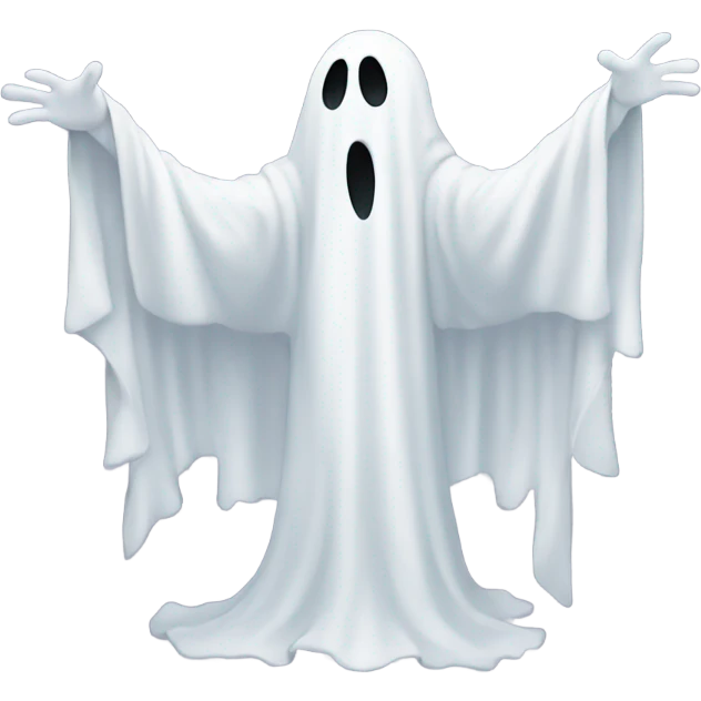 long white ghost emoji