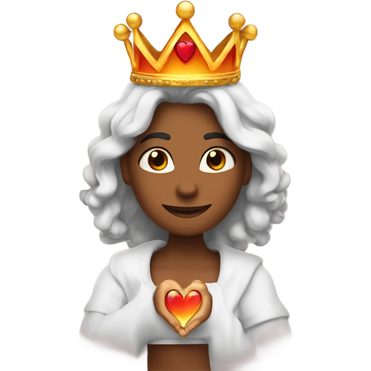 I want a flaming heart ❤️‍🔥 wearing a crown 👑  emoji