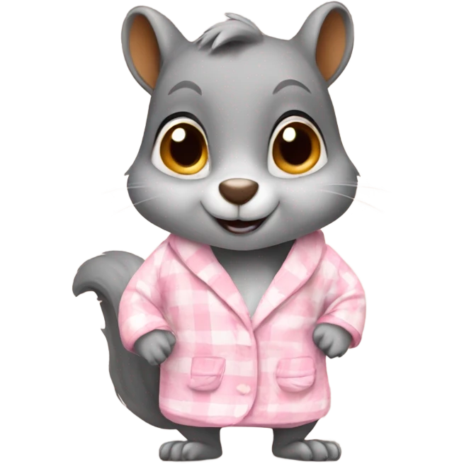 Squirrel with pajamas emoji