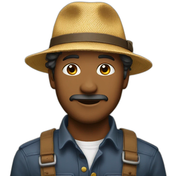 Personne avec un béret qui aime les bourdons emoji