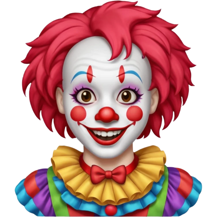 black dancing clown emoji