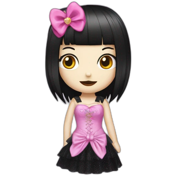 hello kitty elvira emoji