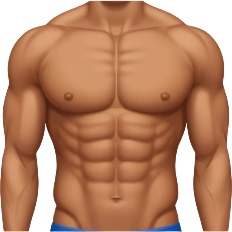 a zoomed in male chest emoji without revealing their arms, abs, face emoji