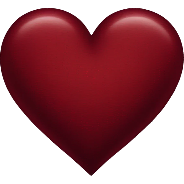 dark red heart emoji