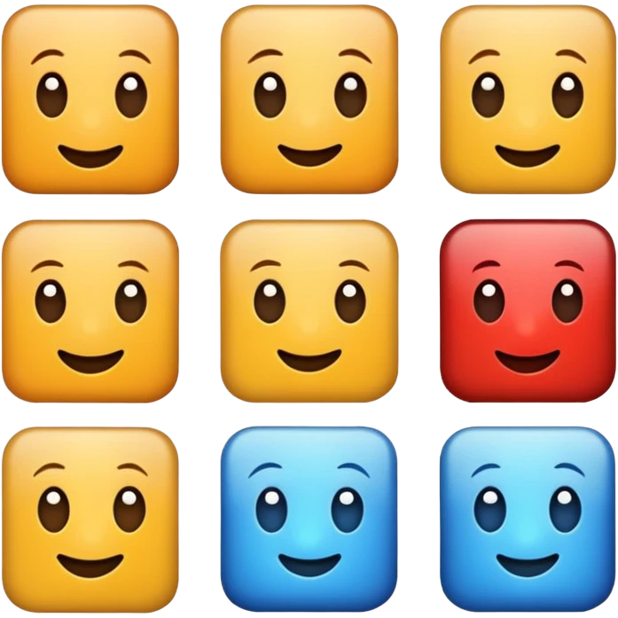 5 bileşik kare emoji