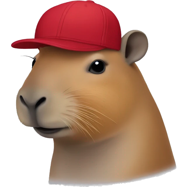 capybara with gucci cap emoji